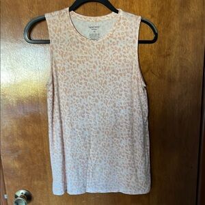 Nine West Pink Muscle Tee with Relaxed Fit and Generous Armholes